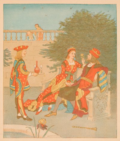 El Knave de Corazones y la Reina de Corazones de Randolph Caldecott