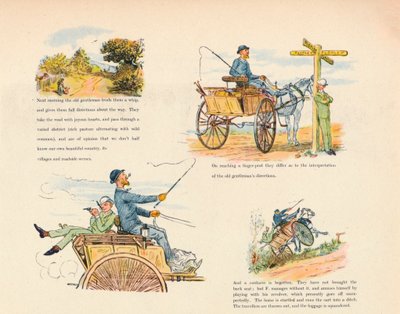 Las extrañas aventuras de un carro de perro, 1888, 1946 de Randolph Caldecott