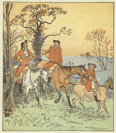 Los tres cazadores joviales de Randolph Caldecott