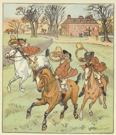 Los tres cazadores joviales de Randolph Caldecott