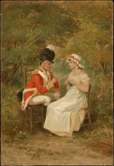 El cortejo del voluntario, 1798 de Randolph Caldecott
