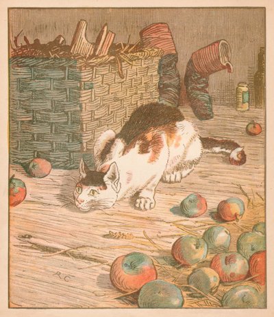 El gato que se comió la rata que se comió la malta..., c1878 de Randolph Caldecott
