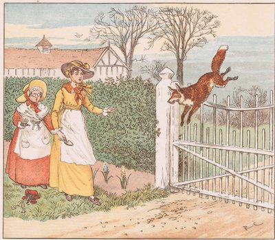 El zorro salta sobre la puerta del párroco de Randolph Caldecott