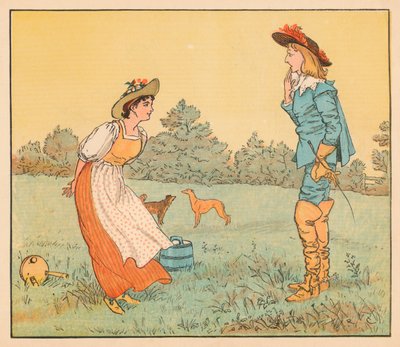 Entonces no puedo casarme contigo, mi linda doncella!, c. 1882 de Randolph Caldecott