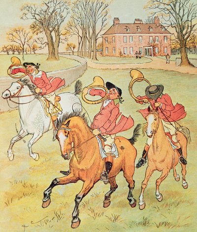 Tres cazadores joviales de Randolph Caldecott