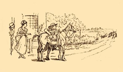 Los aldeanos observan el alboroto, 1878, c1918 de Randolph Caldecott
