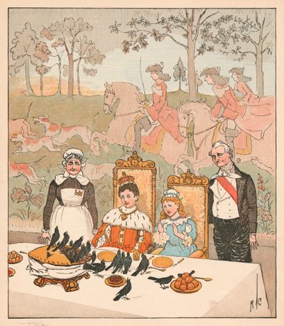 ¿No era ese un plato delicado para poner ante el rey?, 1880 de Randolph Caldecott