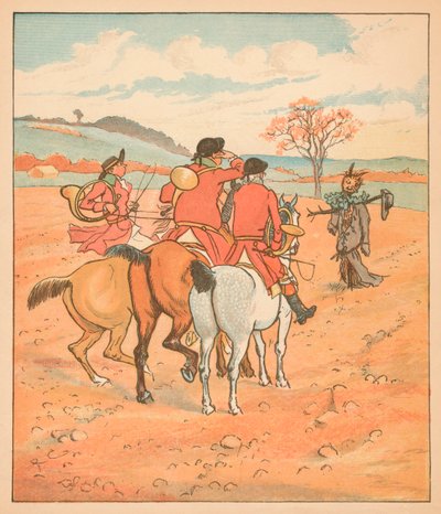 ...lo primero que encontraron, fue un espantapájaros andrajoso, en un campo... de Randolph Caldecott