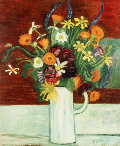 Ramo de flores en un jarrón; Bouquet de Fleurs dans un Vase de Raoul Dufy