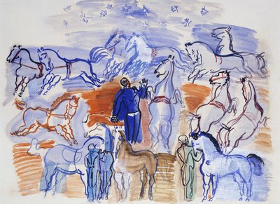 Caballos de circo; Caballos en el circo de Raoul Dufy