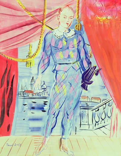 Arlequín con lira de Raoul Dufy