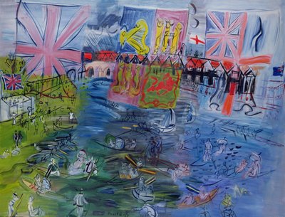 Regata de Henley con banderas de Raoul Dufy