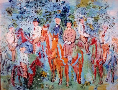 Jinetes en el bosque de Raoul Dufy