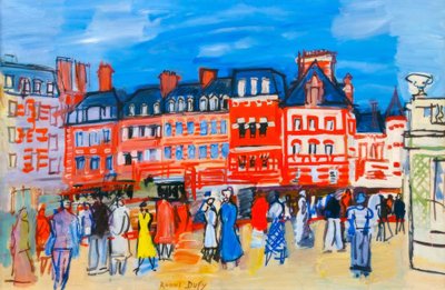 Casas en Trouville de Raoul Dufy