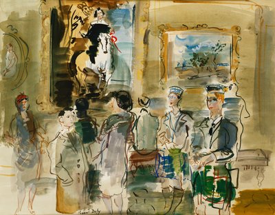 En la National Gallery, Edimburgo; Dans la Galerie Nationale, Edimburgo de Raoul Dufy