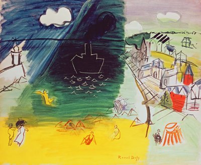 14 de julio (óleo sobre lienzo) de Raoul Dufy