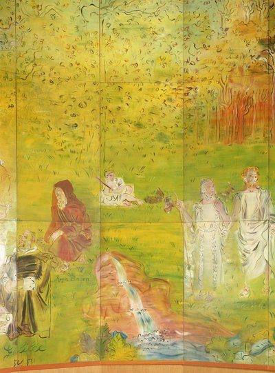 La Fee Electricite, detalle del lado derecho de Raoul Dufy