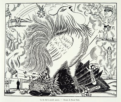 El final de la Gran Guerra, de Histoire de la Troisieme Republique, Vol. I, Political History, pub.1933 (litho) de Raoul Dufy