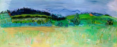 Paisaje de los Pirineos Orientales, desde la Ruta del Boulou de Raoul Dufy