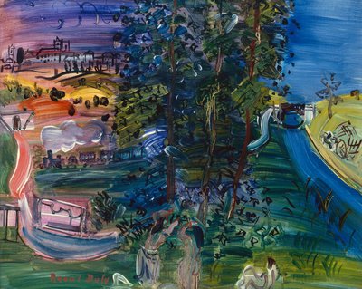 Paisaje de Langres (óleo sobre lienzo) de Raoul Dufy