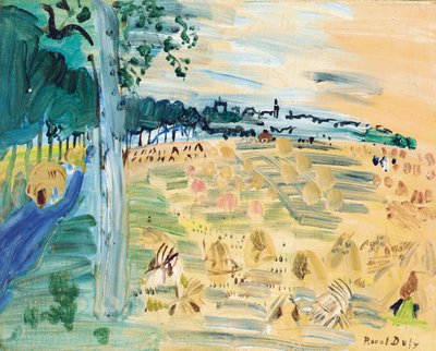 Langres, c.1935 (óleo sobre lienzo) de Raoul Dufy
