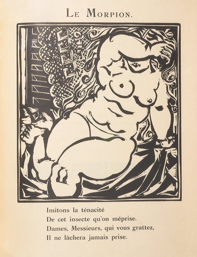 Le Morpion, ilustración de "Le Bestiaire ou Cortège d