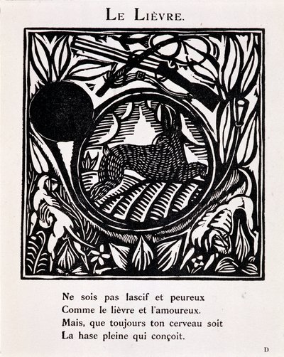 Le hare - en "Le Bestiaire ou cortège d
