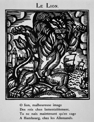 El león - en "Le Bestiaire ou cortège d