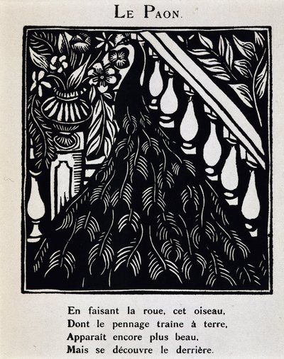 Le peacock - en "Le Bestiaire ou cortege d