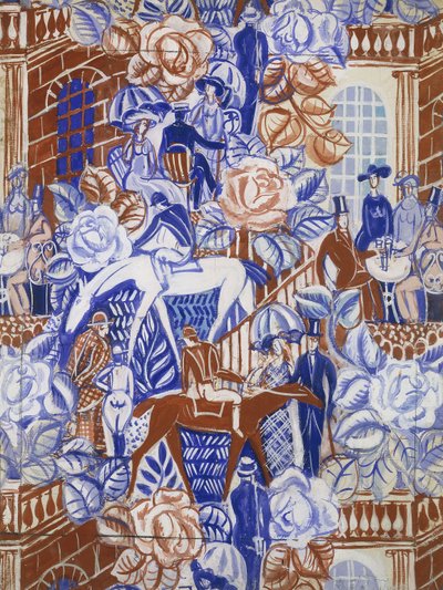 Les Elegantes a la Bagatelle, c. 1919-20 (gouache sobre papel) de Raoul Dufy