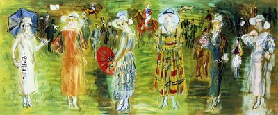 Maniquíes de Poiret en las carreras de 1923 de Raoul Dufy