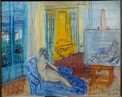 Modelo en el taller, siglo XX (óleo sobre lienzo) de Raoul Dufy