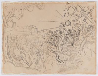 Olivos en Provenza de Raoul Dufy