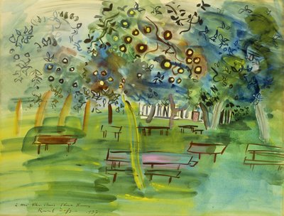 Huerto en Normandía; Verger en Normandie de Raoul Dufy