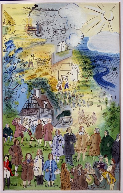 Pintura "La Fee Electricite" de Raoul Dufy (1877 - 1953) de Raoul Dufy