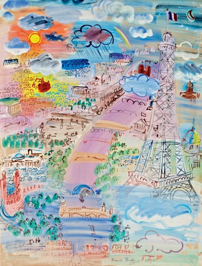 París y la Torre Eiffel de Raoul Dufy