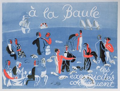 Cartel publicitario de la estación balnearia de La Baule de Raoul Dufy