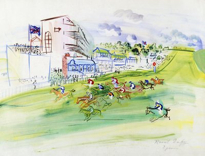 Carreras en Epsom; Les Courses a Epsom de Raoul Dufy