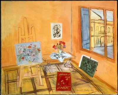 Estudio con ramo de Raoul Dufy