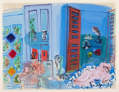 El estudio del artista (acuarela) de Raoul Dufy