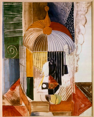 La jaula de los pájaros, siglo XX (óleo sobre lienzo) de Raoul Dufy