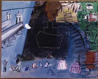 La carga negra (óleo sobre lienzo, siglo XX) de Raoul Dufy