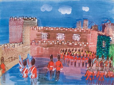 Cambio de guardia en el Palacio de Santiago de Raoul Dufy