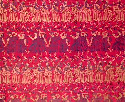 "Cortejo de Orfeo", damasco de seda diseñado por Raoul Dufy (1878-1953), tejido por Bianchini-Ferier. de Raoul Dufy