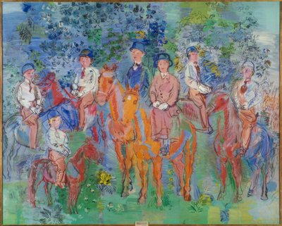 Los jinetes del bosque de Raoul Dufy