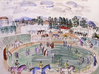 Le Paddock, Cagnes sur Mer; Le Paddock, Cagnes sur Mer, c.1927 (acuarela sobre papel) de Raoul Dufy