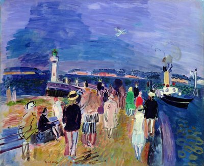 El muelle de Honfleur de Raoul Dufy