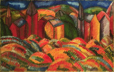 Las casas rojas de Sainte-Adresse de Raoul Dufy