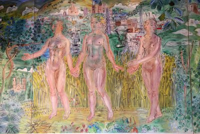 El Sena, de París al mar, detalle de Raoul Dufy