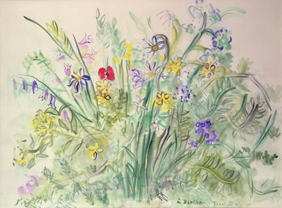 Flores silvestres (acuarela sobre papel) de Raoul Dufy